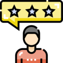 user,people,communications,stars,feedback,rate,messages,client,customer,review,satisfaction,testimonial,customer review,happy client